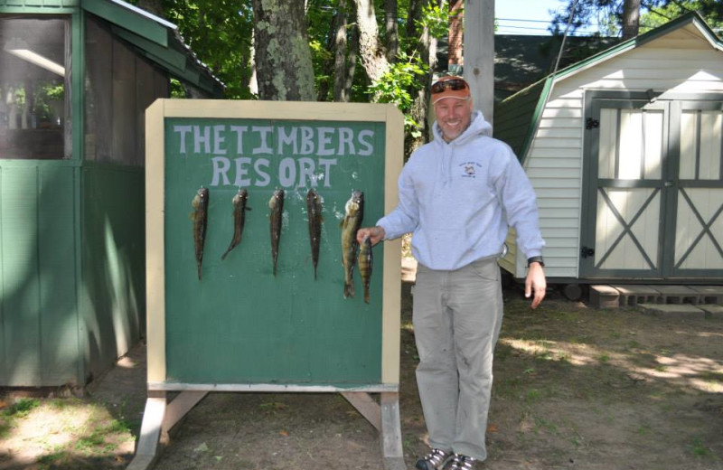 Daily catch at The Timbers Resort.