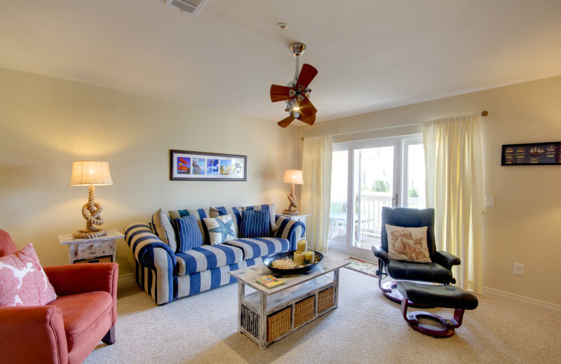 Rental living room at Vacation Homes Perdido Key.