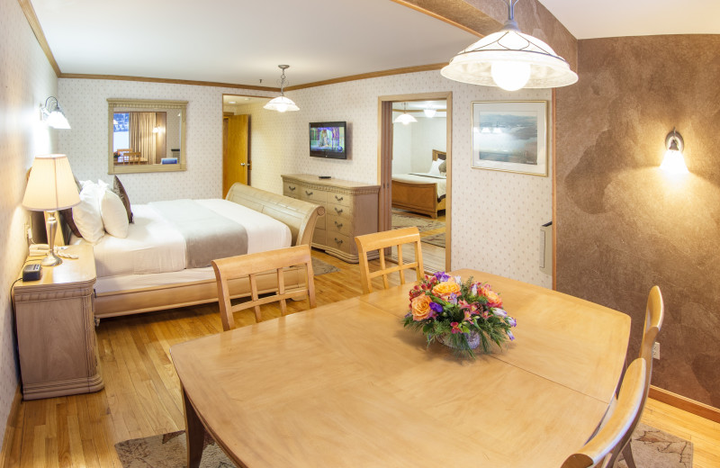 Guest room at Golden Arrow Lakeside Resort.
