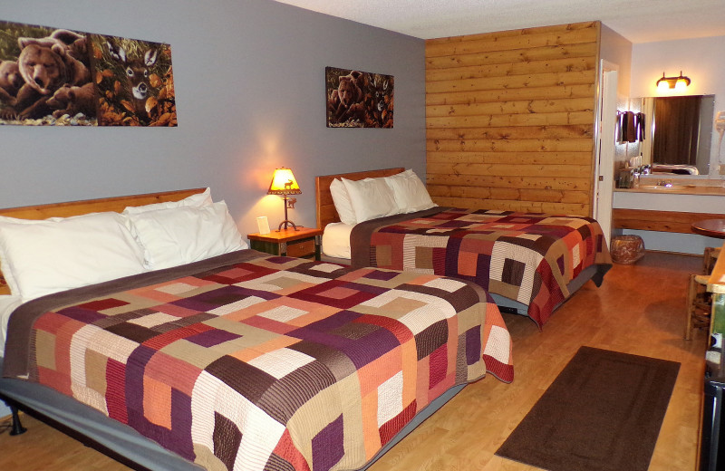 Guest room at The Lookout Lodge.