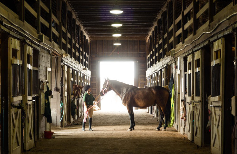 Horse stable at Oglebay Resort and Conference Center.