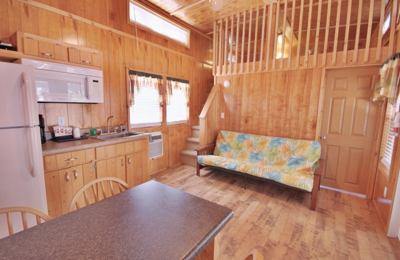 Cottage interior at Yogi Bear's Jellystone Park™ Camp-Resort Hill Country.