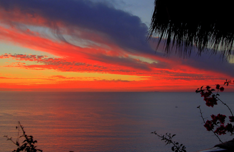 Sunset at Ocho Cascadas Resort.