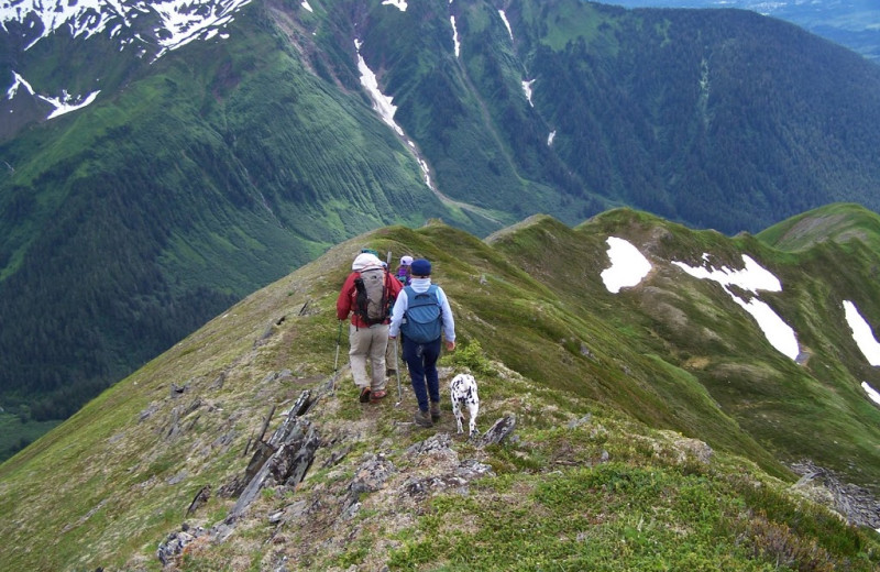 Mountain hike at Pearson's Pond Luxury Inn and Adventure Spa.