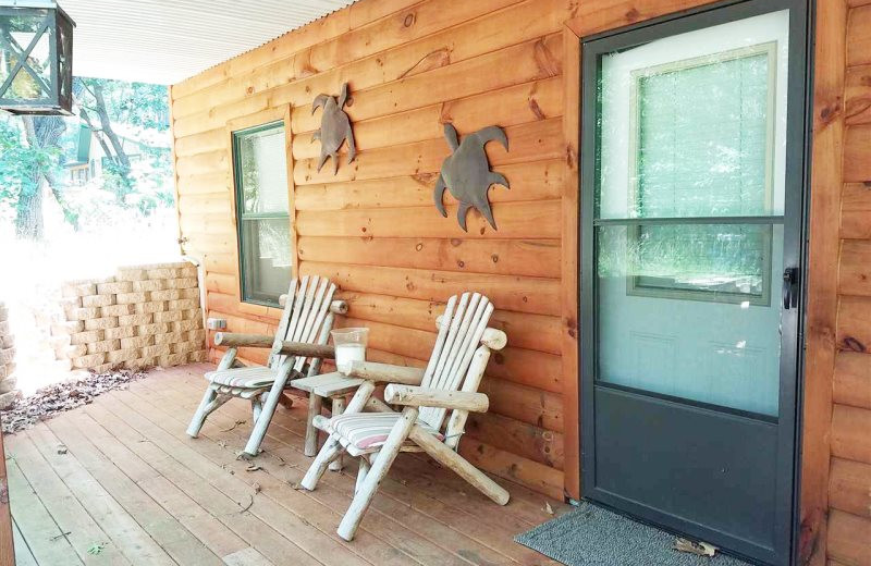 Rental porch at Sand County Service Company.