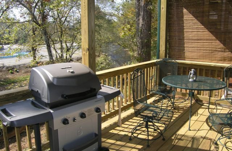 Deck view at Black Forest Bed & Breakfast & Luxury Cabins.