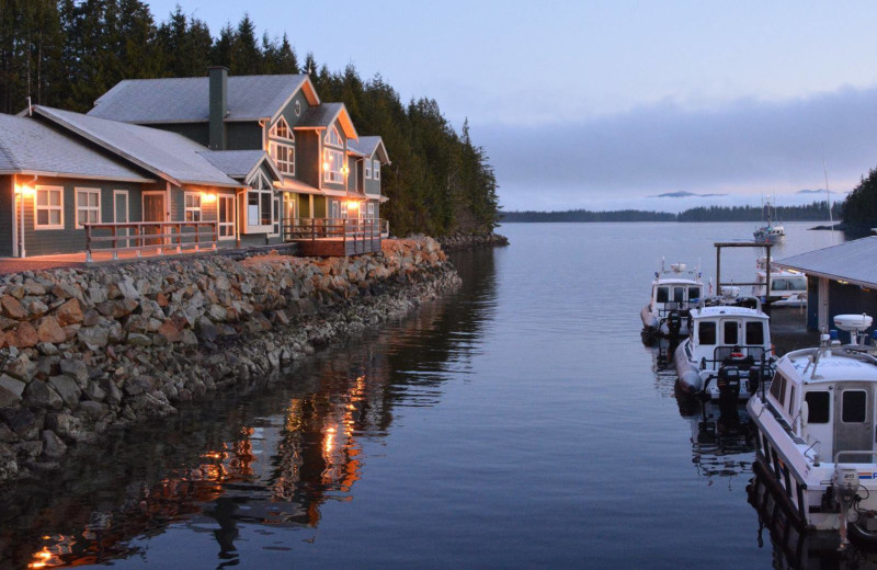 Exterior view of Shearwater Resort & Marina.