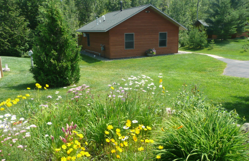 Cottage exterior at Woodside Cottages of Bayfield.