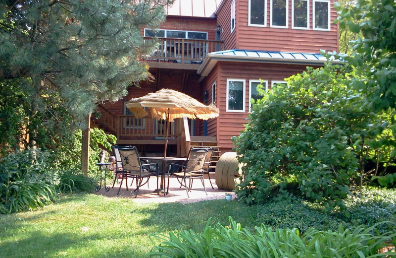 Patio at Mill House.