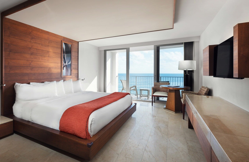 Guest room at Costa D'Este Beach Resort.