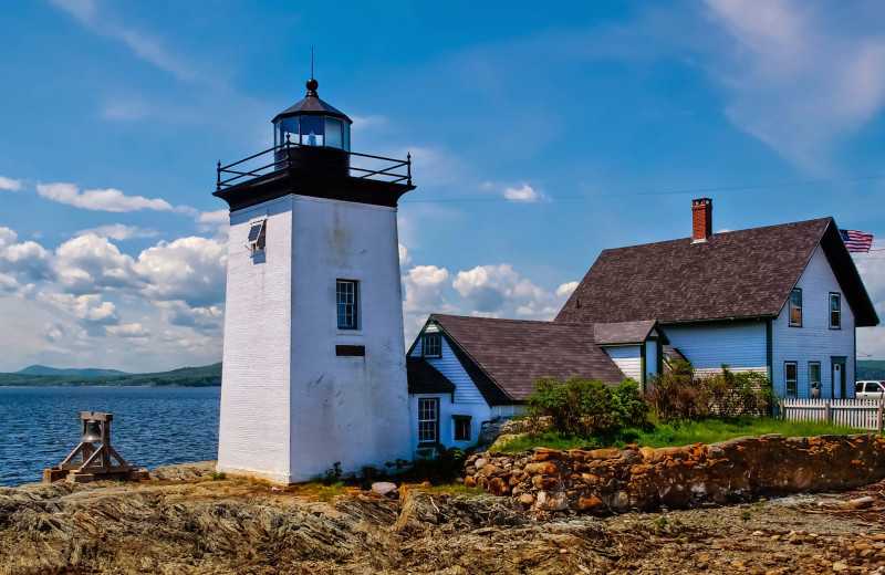 Light house near Mount Battie Motel.