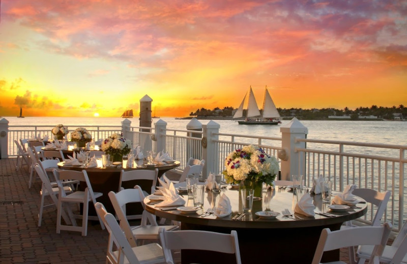 Wedding reception at Pier House Resort & Spa.