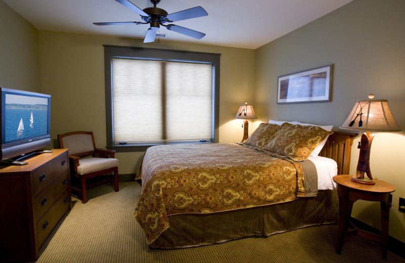 Guest room at Tamarack Lodge.