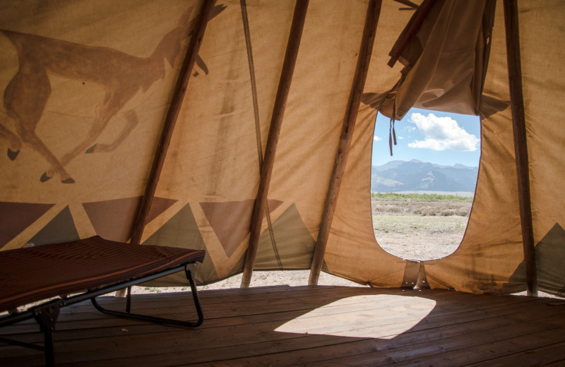 Teepee at Joyful Journey Hot Springs Spa.