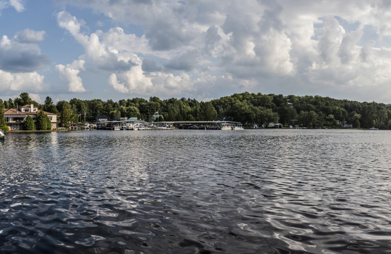 Lake view at Gauthier's Saranac Lake Inn.