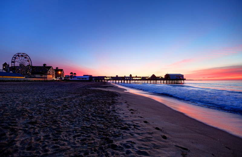 Beach at Moontide Motel, Cabins and Apartments.