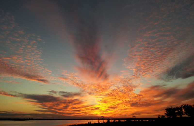 Sunset at Rainbow Hearth Sanctuary & Retreat Center.