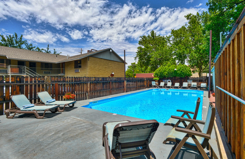 Outdoor pool at Moab Rustic Inn.