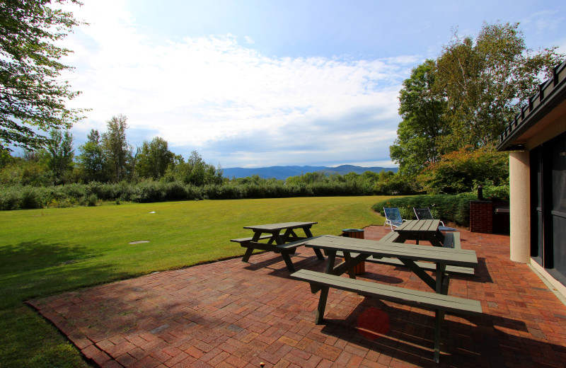 Patio at Rivergreen Resort.