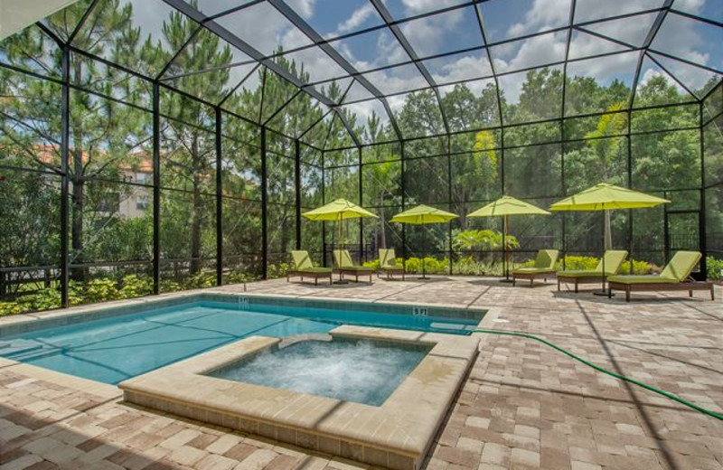 Rental pool at Luxury Reunion Rentals.