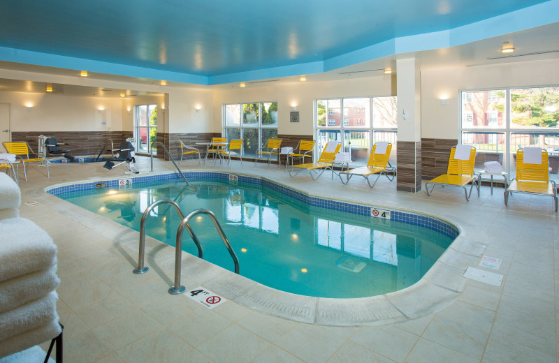 Indoor pool at Fairfield Inn 