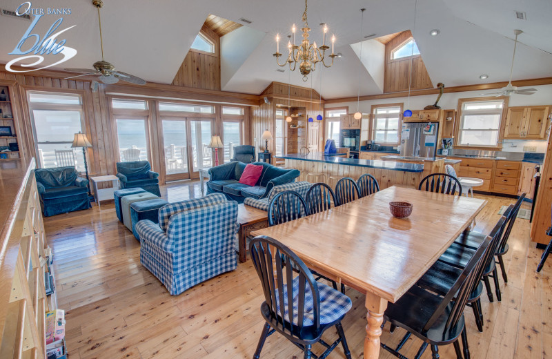 Rental interior at Outer Banks Blue Vacation Rentals.