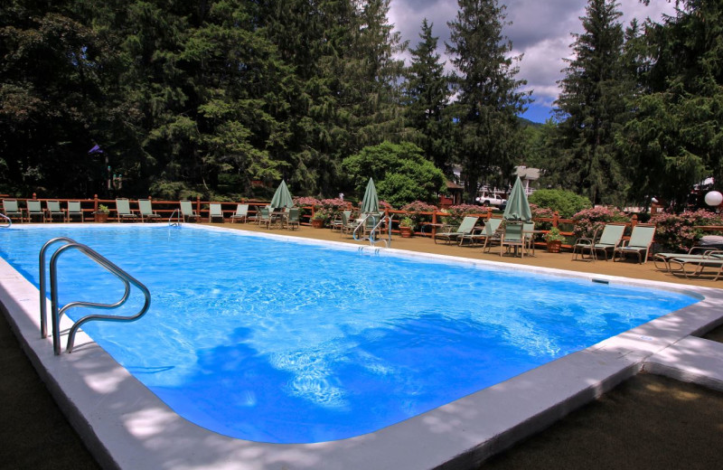 Outdoor pool at Woodwards Resort.