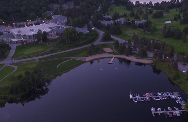 Aerial view of Deerhurst Resort.