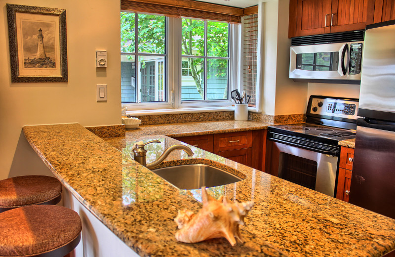 Guest kitchen at Poets Cove Resort & Spa.