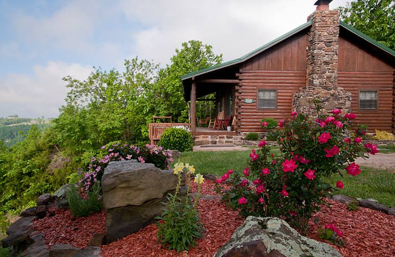 Cabin exterior at Buffalo Outdoor Center.