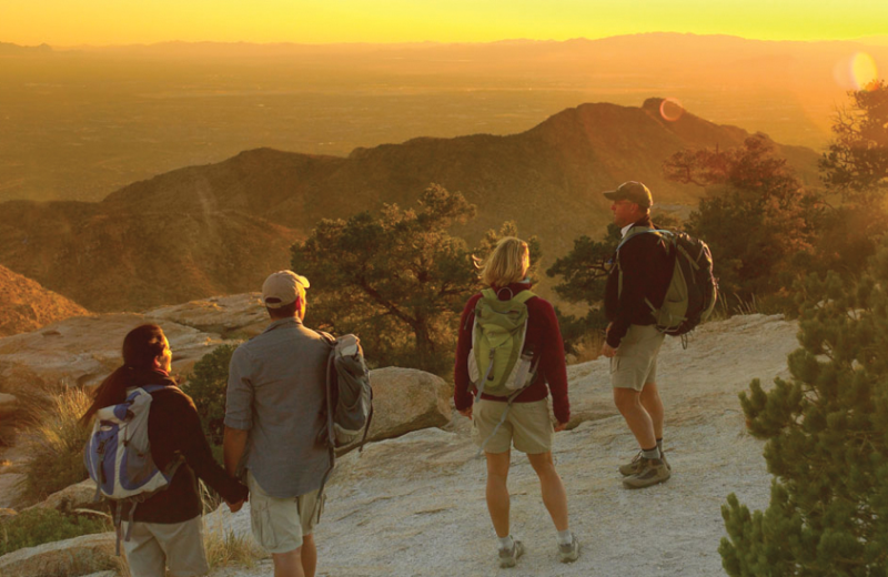 Hiking at Canyon Ranch Tucson.