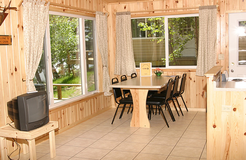 Cabin interior at Little Norway Resort.