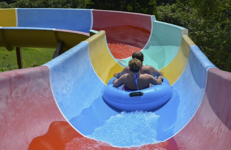 Water slide at Lake Ridge Resort.