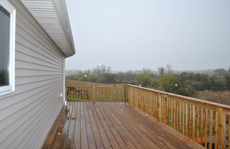 Deck at A Friend's Getaway.