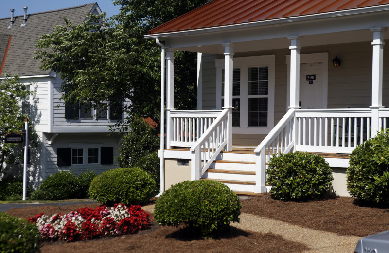 Cottage exterior at King's Creek Plantation.