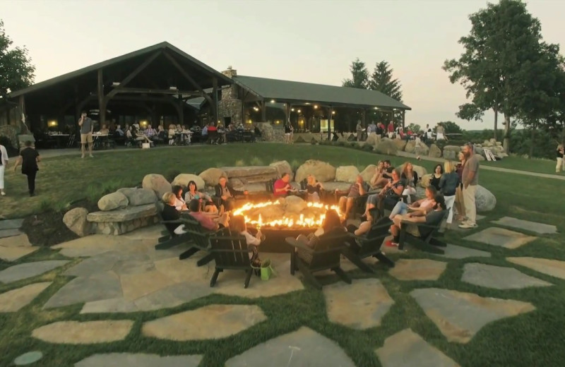 Bonfire at Bristol Harbour Resort on Canandaigua Lake.