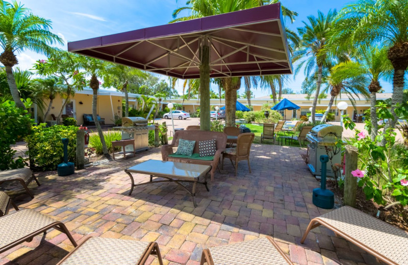 Patio at Tropical Shores Beach Resort.