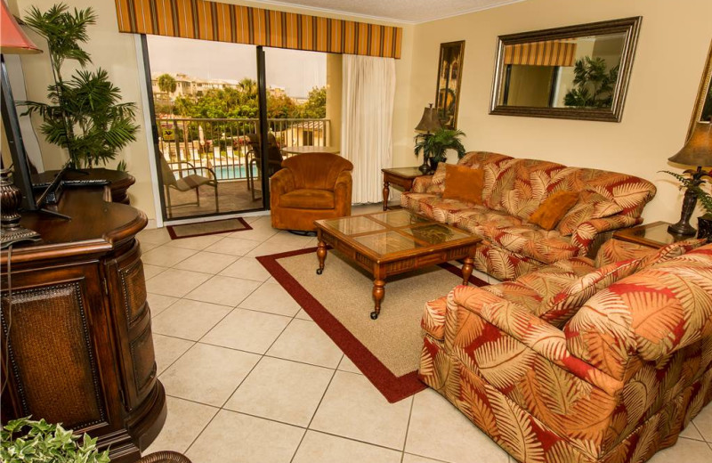 Living room at Holiday Isle Properties - Islander 212.