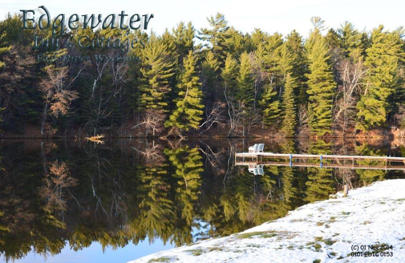 Lake view at Edgewater Inn & Cottages.