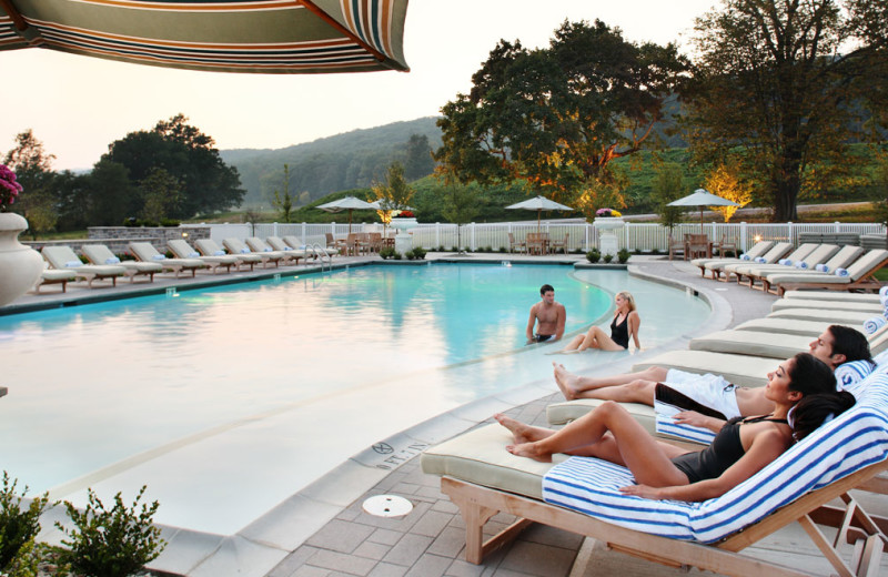 Outdoor pool at Omni Bedford Springs Resort.