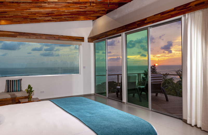 Guest room at El Castillo Boutique Luxury Hotel.