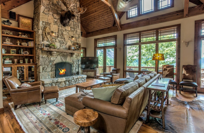 Rental living room at Yonder Luxury Vacation Rentals.