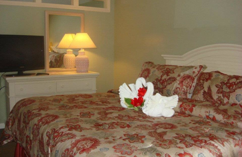 Guest room at Pink Blossoms Resort.