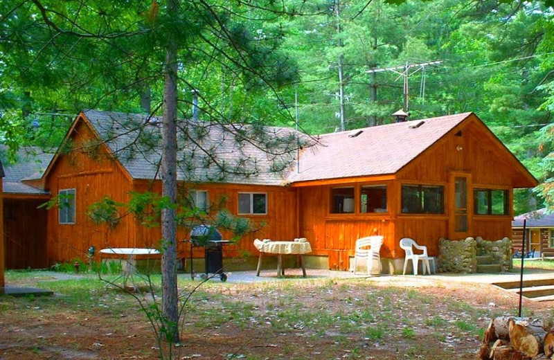 Cabin exterior at Clear Lake Resort.