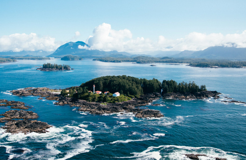 Aerial view of Tofino Resort + Marina.