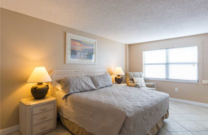 Rental bedroom at Beach Place Condominiums.