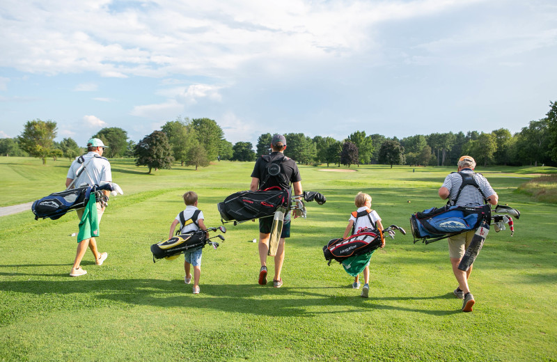 Family golf at Basin Harbor.