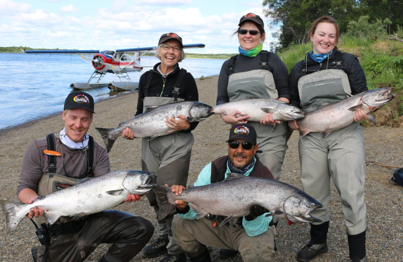 Fishing at Alaska Rainbow Lodge.