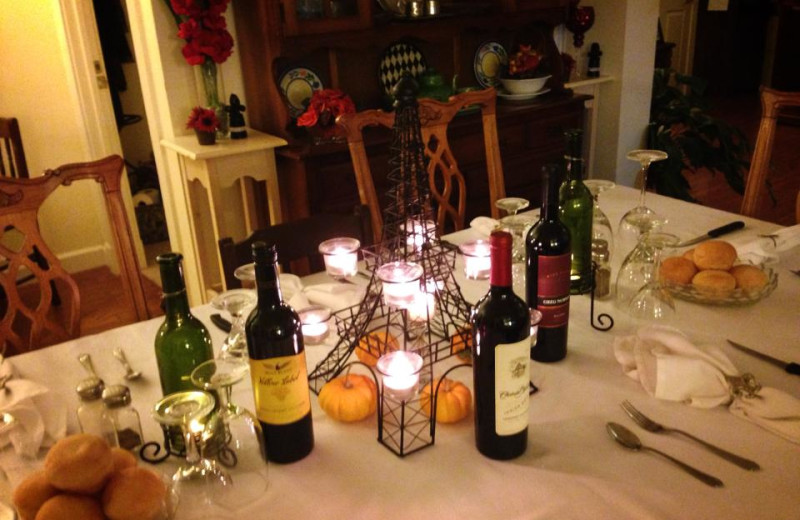 Dining room at The Abbe House Inn.