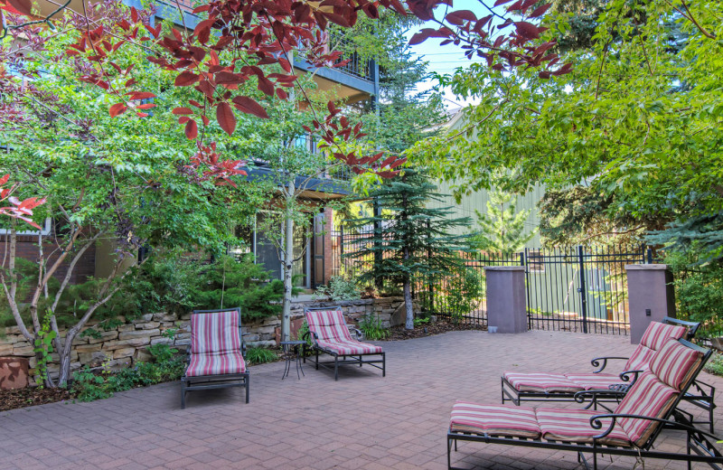 Patio at Treasure Mountain Inn.
